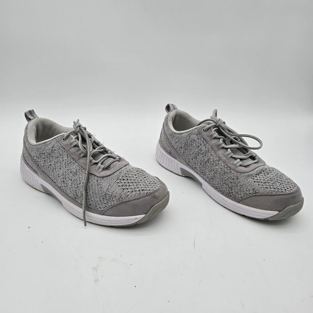 Orthofeet Shoes Mens Size 9.5 4E Gray Wide Lava Walking Tennis Sneaker